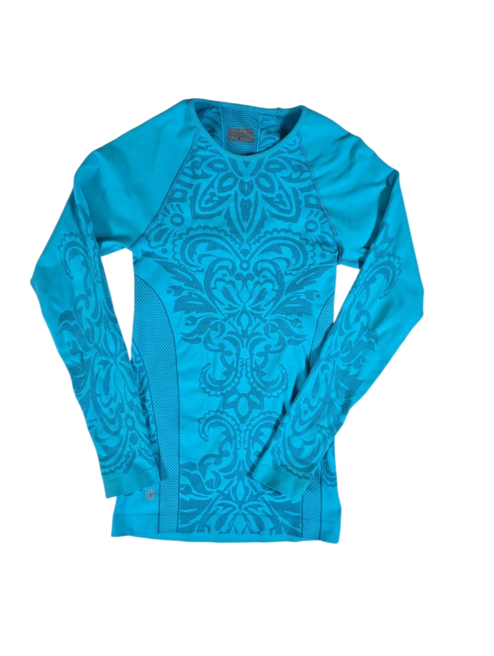 Athleta Turquoise Long Sleeve Athletic Yoga Run Top Small